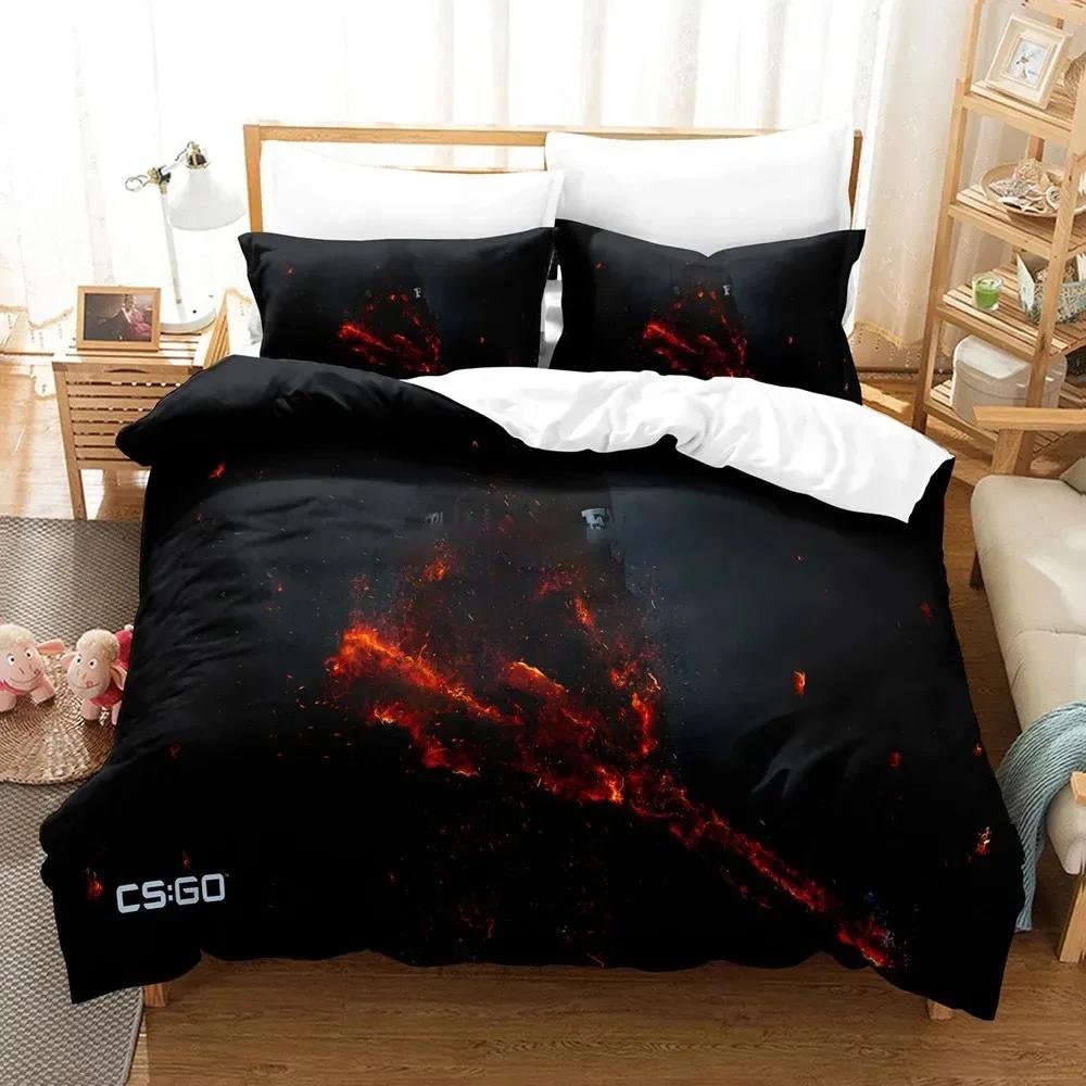 Shooting Game Csgo Bedding Set Duvet Cover Bedroom Comforter Covers Single Twin King Size Quilt Cover Home Textile