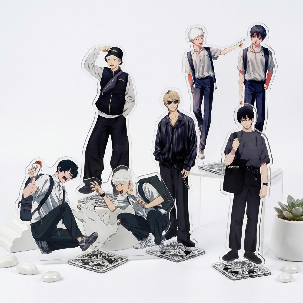 Anime The Summer Hikaru Died 15CM Acrylic Stand Figure Hikaru Indou Yoshiki Tsujinaka Desktop Ornament Collectible KEY Fans Gift
