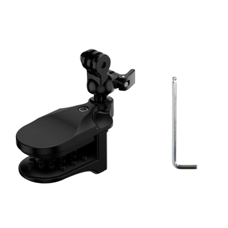 

Motocycle Helmets Chin Clamp Mount 360 Degree Rotatable Tightly Bites Adjustable 5KG Universal Helmets Chin Clip Mount 1