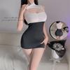 Sex Dress Hanging Neck Tight Fitting Deep V Gathering Short Hip Hugging Skirt Birthday Dress Woman Sexy Summer Dress Sex Shop