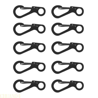 10Pcs Stainless Steels Small Carabiner Clip Spring Snap Keyring Hook for Camping Traveling Hiking Keychains Enduring