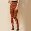 Damen Weihnachten Halloween Gestreifte Strumpfhosen Hoher Bund Vollständig Lange Strumpfhosen Leggings Strümpfe Cosplay Kostüm Zubehör