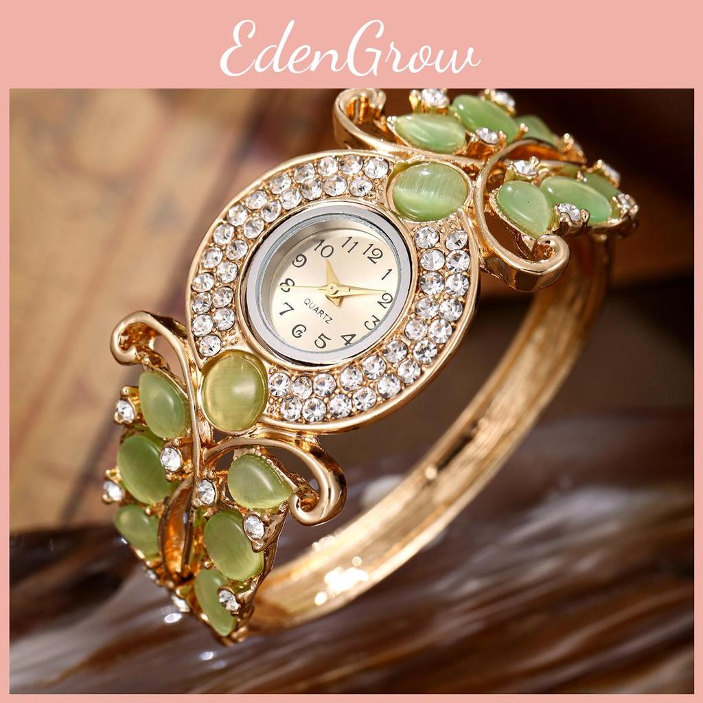 Elegant Womens Quartz Watch With Open Cuff Bracelet And Mineral Glass For Summer 2025