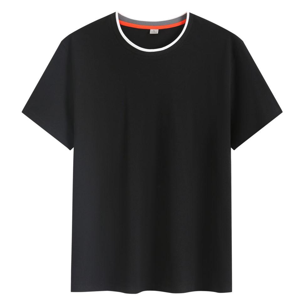 Minimalist Summer Crew Neck Tops Unisex T-shirt  Solid Color Unisex Lightweight T-shirt for Women and Men YG-247