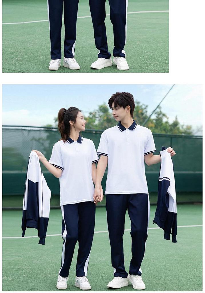 Middle School & High School College Style Uniform Set - Long Sleeve for Autumn/Spring - Performance & Sports Day Costume