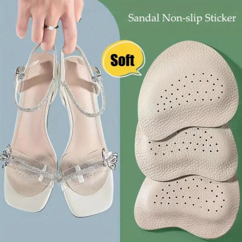 4/8pcs Leather Forefoot Pads for Women High Heels Anti-slip Foot Care Shoe Pads Stickers Pain Relief Insert Insoles Toe Cushions