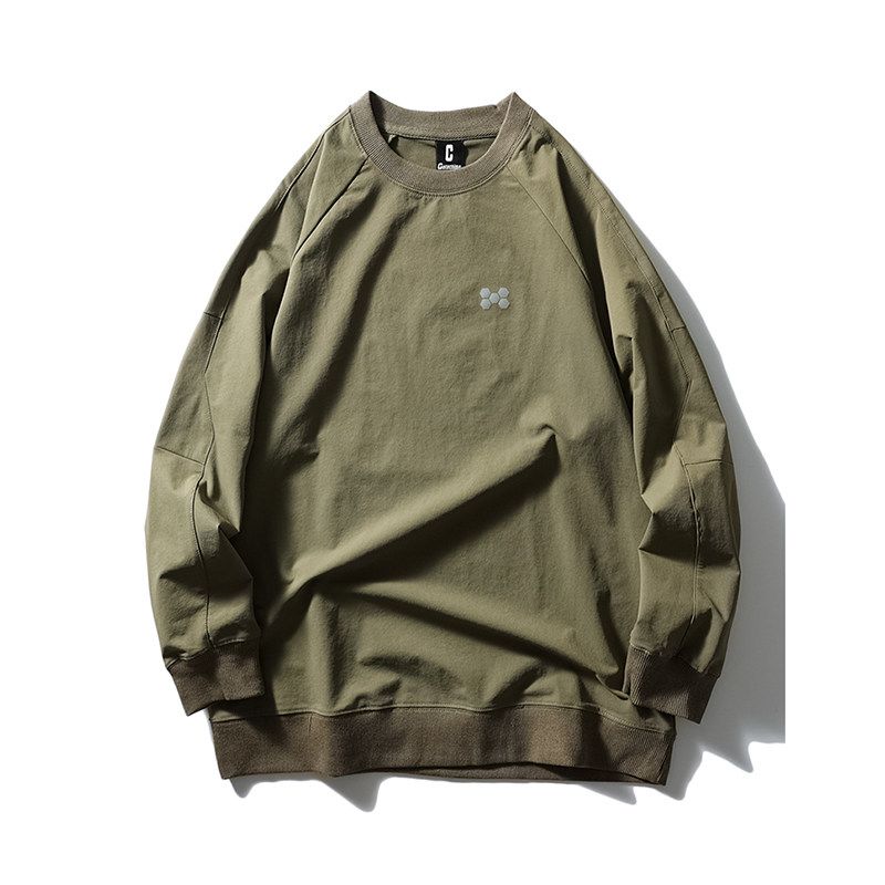 American-Style Outdoor Mountain Pullover Running Sports Quick-Drying Sweatshirt Men's 2024 Spring and Autumn Export Men's Outwear