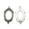 Oval Bezel Pendant Setting With Bail Fit 18x25mm Cabochon Blank Bases Tray