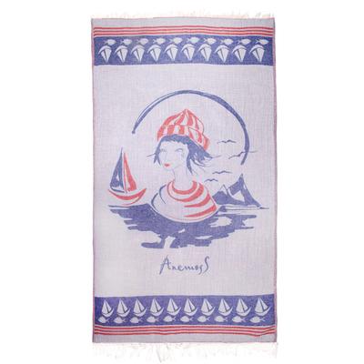 Anemoss Turkish Beach Towel 39 X 70 100% Cotton Extra Large Turkish Peshtemal