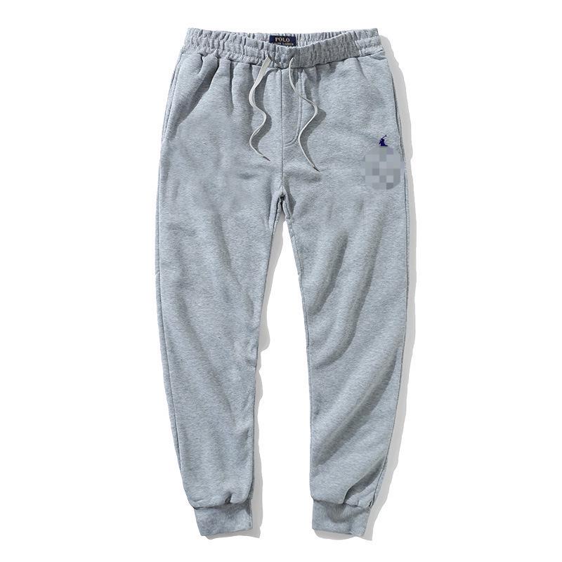 Ralph Casual Men's Little Horse Embroidered Pullover: Solid Color Long Sleeve Hoodie Sweatshirt