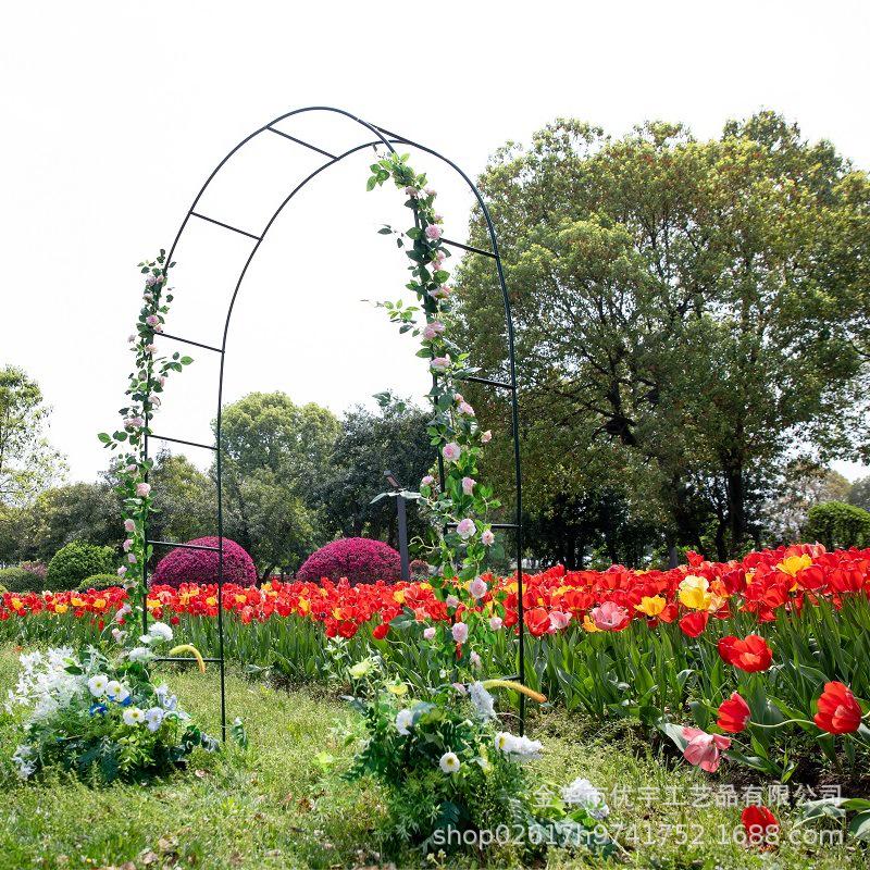 Iron Arch Climbing Frame for Wedding Garden or Courtyard Decor