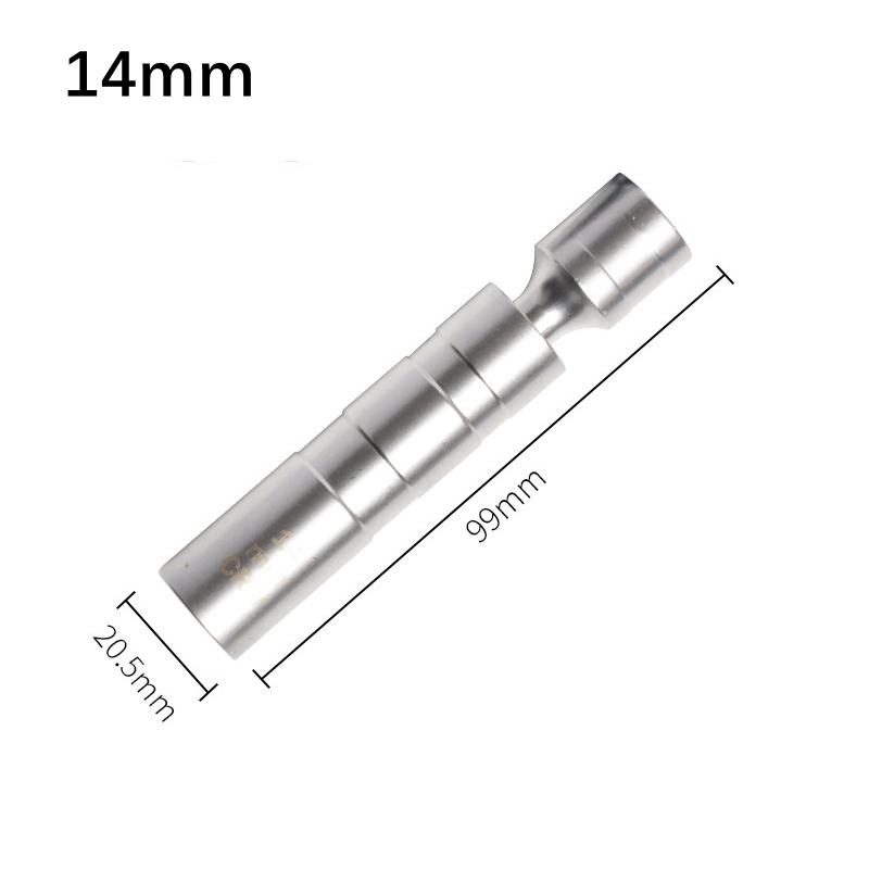 Spark Plug Socket Wrench Adapter 14mm16mm Set Universal Joint With Magnetic Flexible Socket Thin Wall 3/8" Drive Car Repair Tool