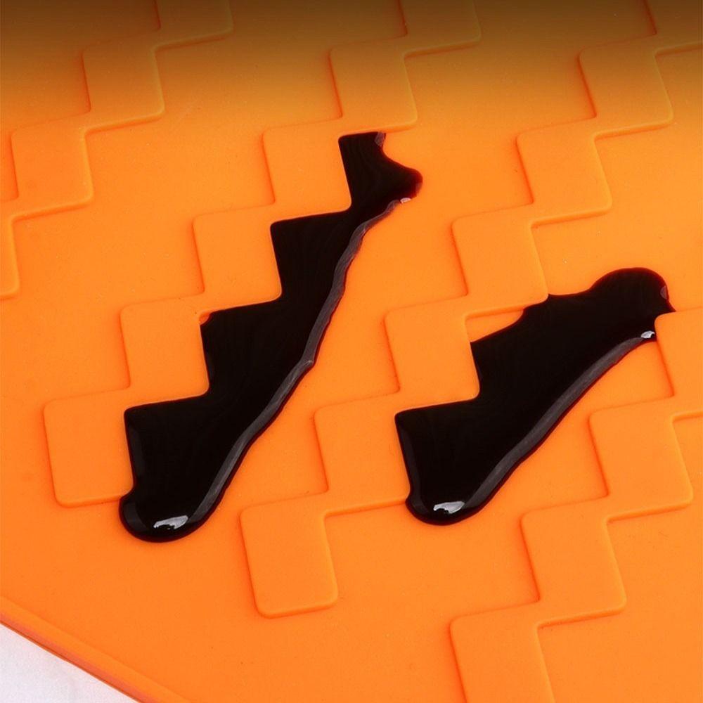 Textured Grill Mat Silicone Grill Buddy Mat Portable Mat Grill Tool Tray  BBQ Tool Storage