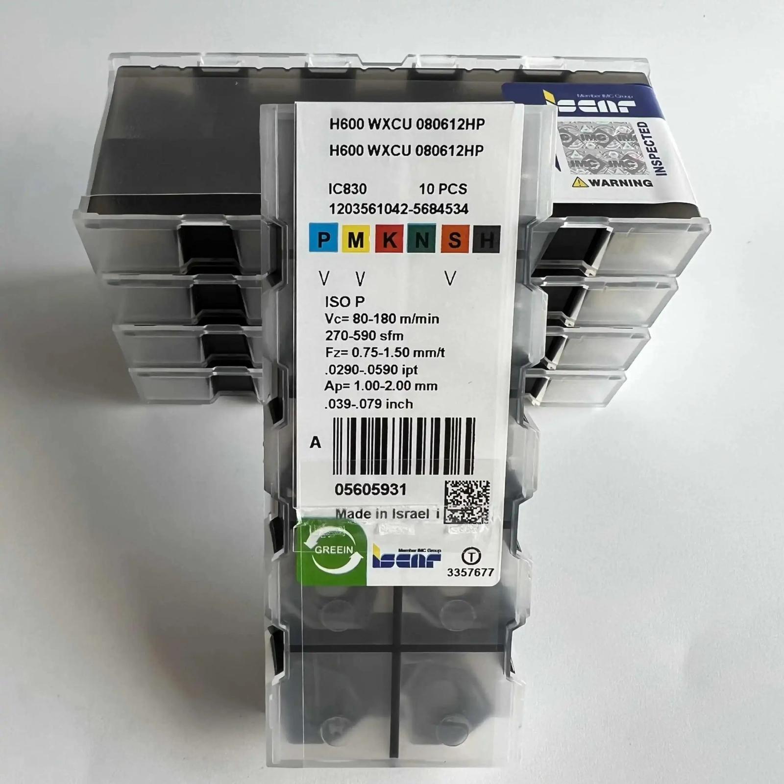 

H600WXCU080612HP IC830 / Industrial indexable carbide inserts 10 Pcs