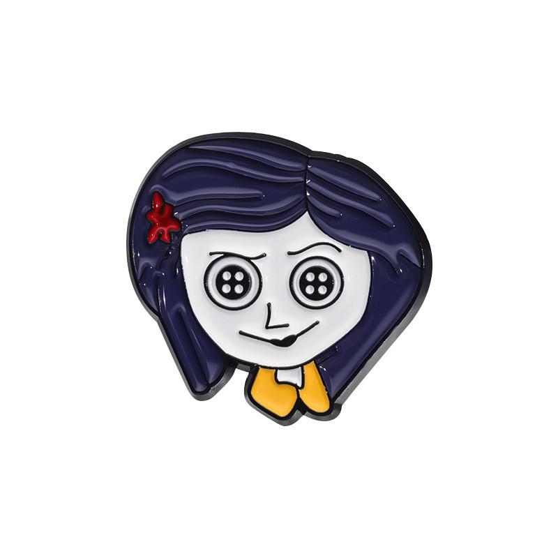 Fashionable Cartoon Character Metal Badge Brooch Pin Unique Gift For Ages All