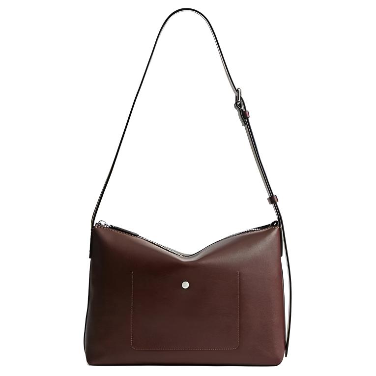 Coach Mott Messenger Bag 33 Letter Logo Adjustable Shoulder Strap Leather Large Unisex Couple Bag Unisex Bags Brown CCB57-MPL