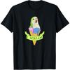 Funny Ice Cream Monk Parakeet, I Scream Green Quaker Parrot T-Shirt for Men Women Kids