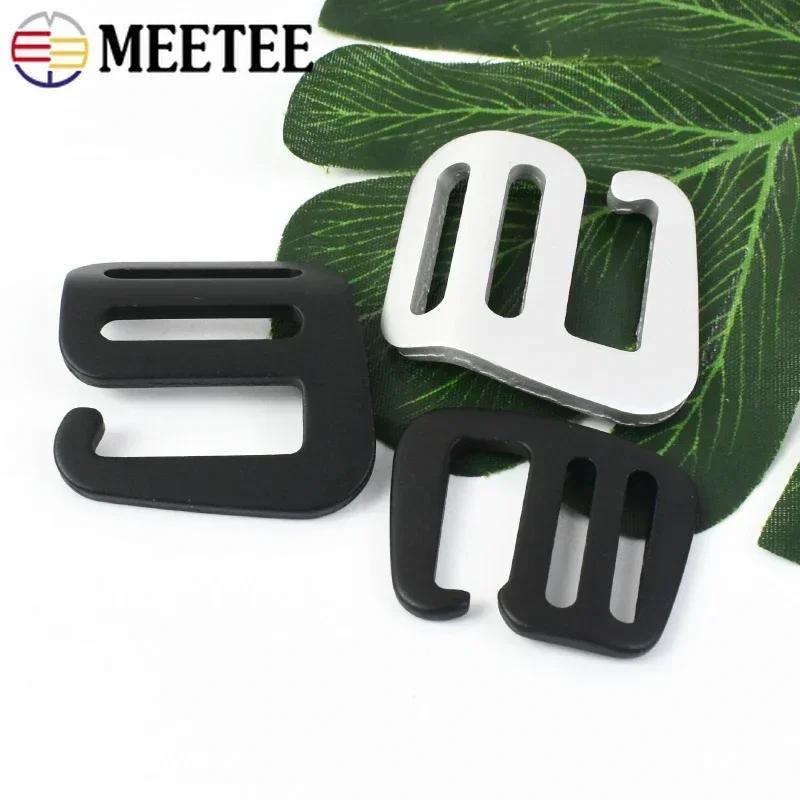 2-10 Pezzi Fibbie a Gancio a G Metalliche Meetee Fibbia a Tripla Regolazione Scorrevole 20/25mm Fibbia di Chiusura per Borsa Zaino Accessori Hardware per Nastri