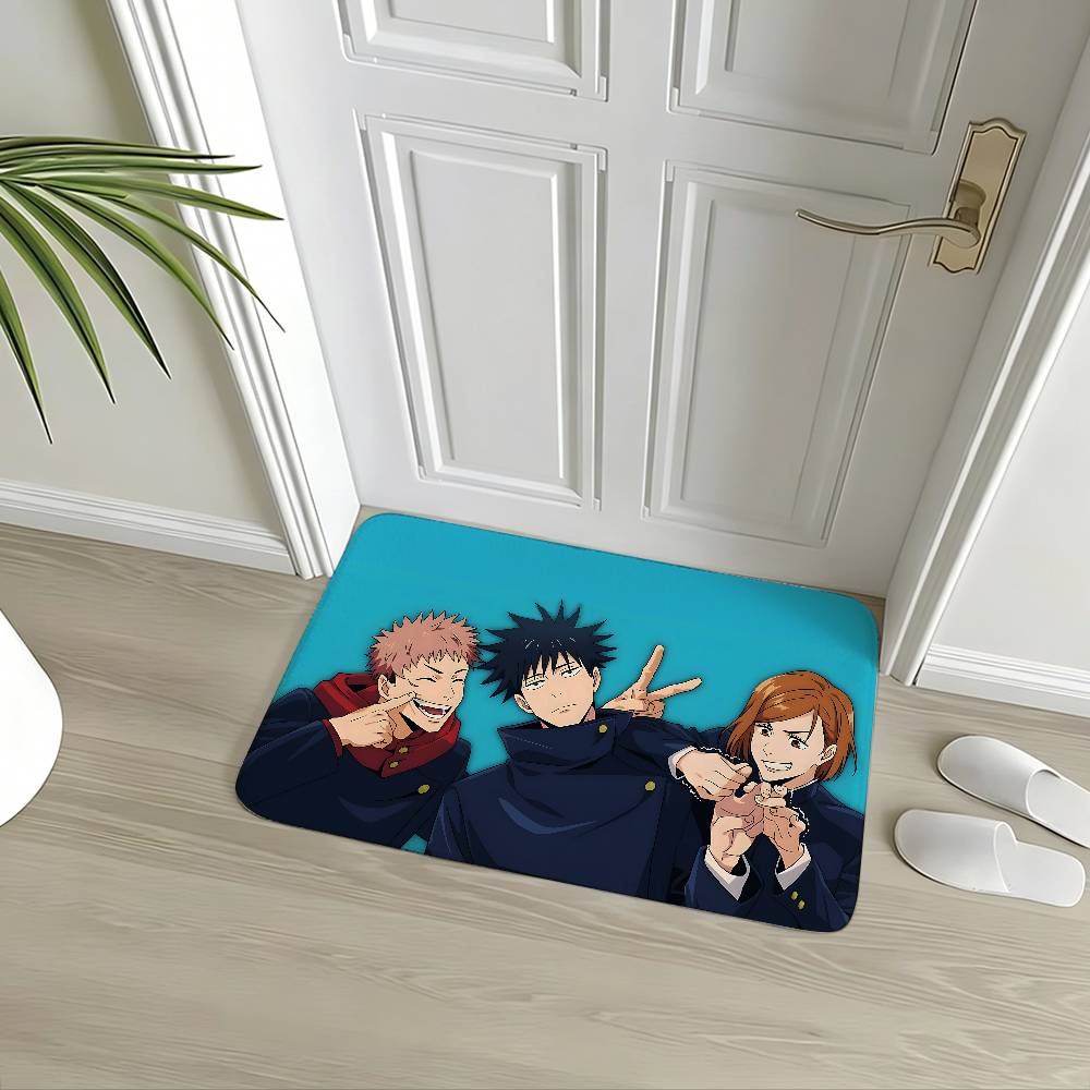 Anime J-Jujutsu K-Kaisen Cool Carpet Bathroom Anti-slip Mat Door Mat Home Decoration Mat Entrance Door Mat Scratch-resistant Mat