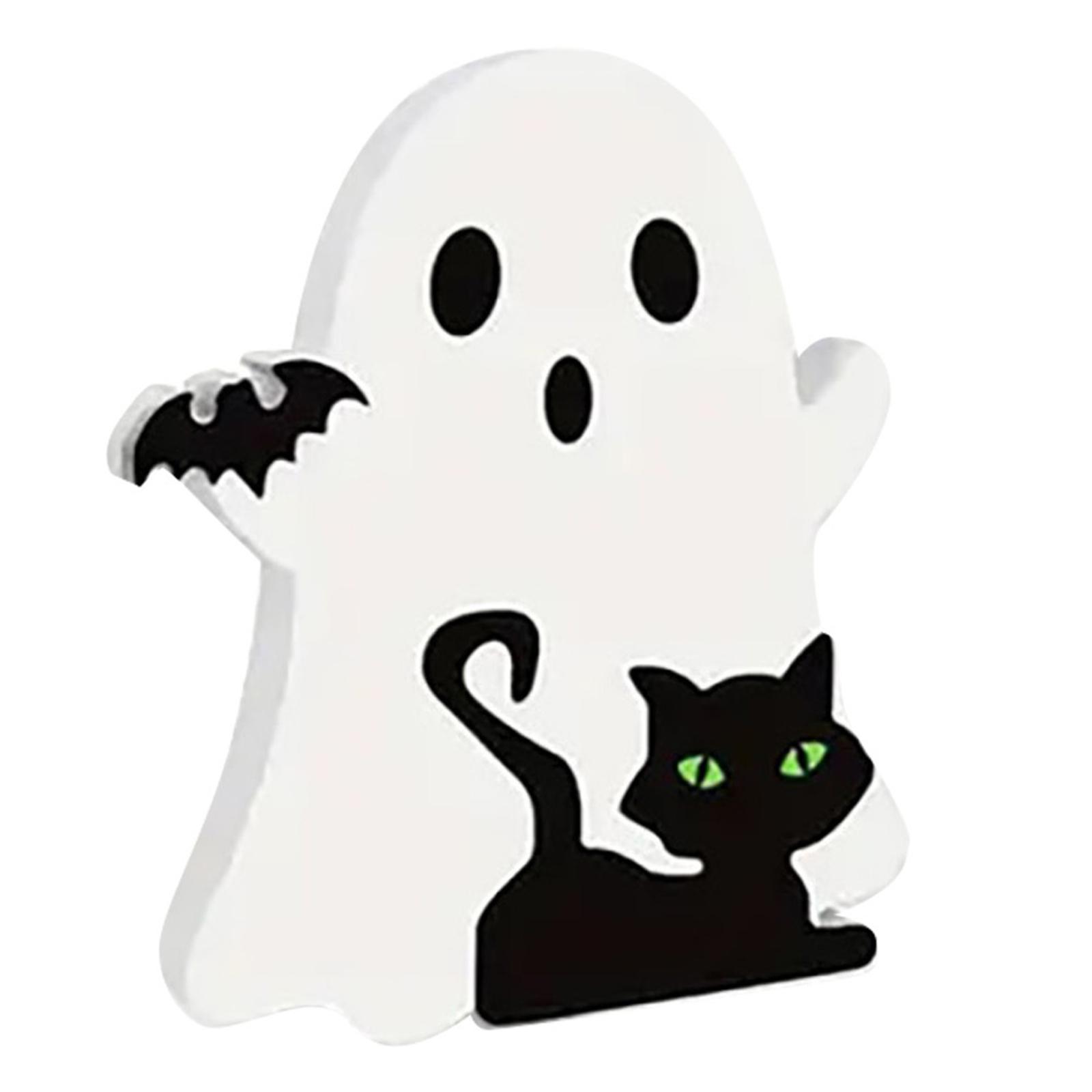 

4pcs Halloween White Ghost Miniature Table Signs Ghost Decoration Desktop Ornament Cute Ghost Ornament for Living Room Fireplace China Mainland