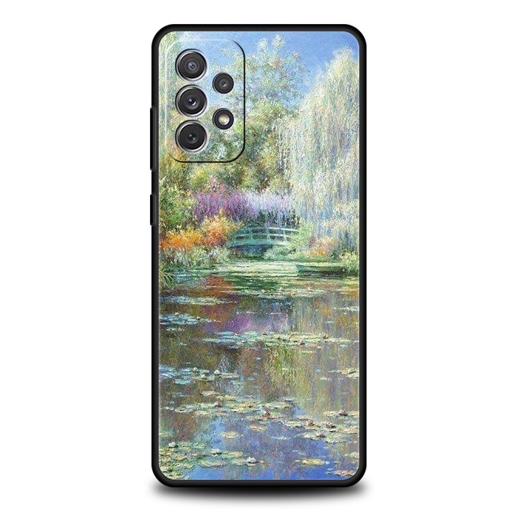 Чехол для телефона с картиной Клода Моне для Samsung A51 A71 A21S A12 A11 A15 A25 A31 A41 A52 A32 A23 A33 A53 A73 A03S A05S A13 5G A72 Samsung A41