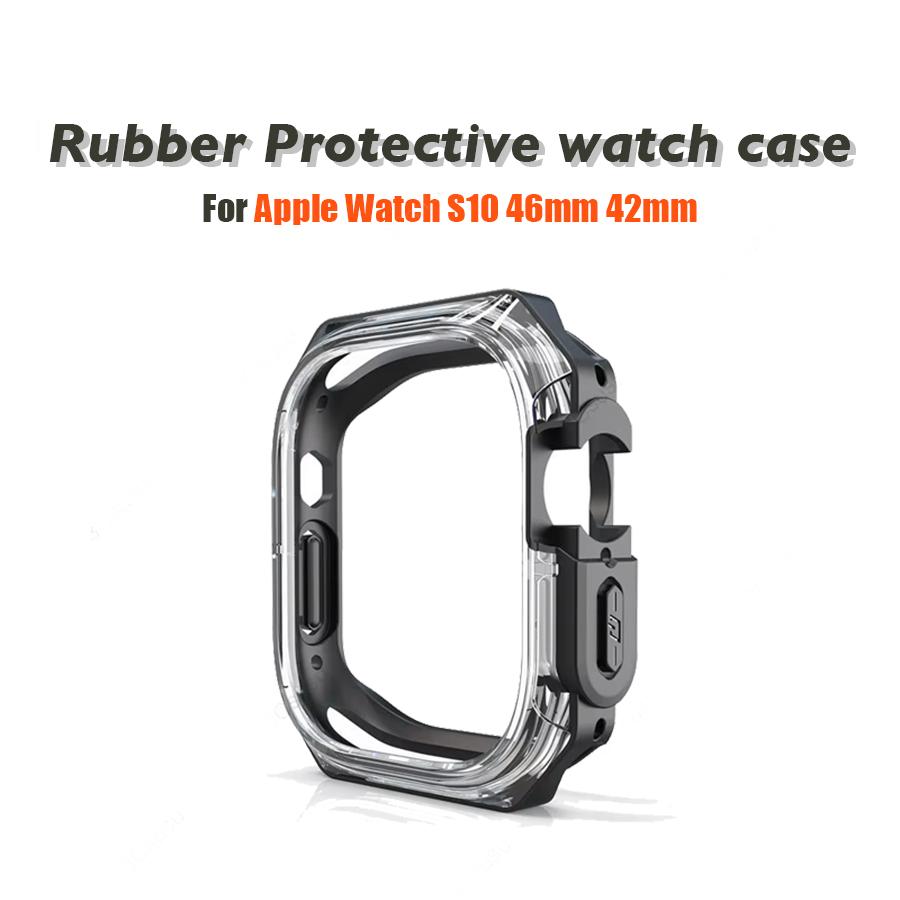 Screen protector TPU+PC Case Cover for Apple Watch Case Ultra 2 49mm 46mm 42mm 44mm 45mm 41mm Series 10 9 8 7 accessories Bumper 7