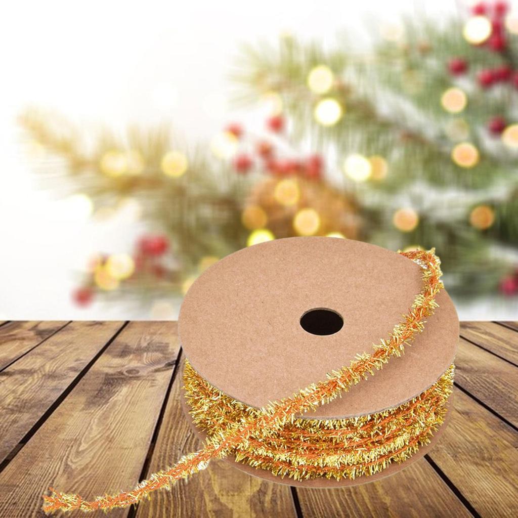 Christmas Ribbon Glitter Decorative Ribbons Gift Wrapping for Cake