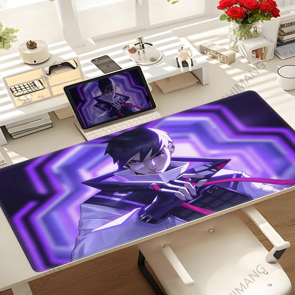 Tappetino per Mouse da Gioco Grande Valorant ISO XXL Nuovo Tappetino Tastiera Tappetino Mouse Gamer sul Tavolo Tappetino Scrivania Veloce Anime x Tappetini Mouse
