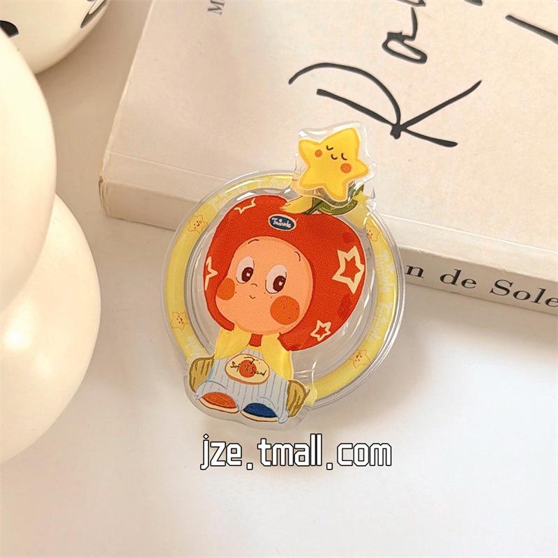 Super Cool MagSafe Phone Stand with Cute Cartoon Star Airbag Sticker