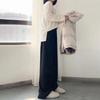 Knitted Wide-Leg Maternity Pants - Thick, Loose-Fit for Fall/Winter, Tall/Plus Size