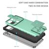 KEYSION Shockproof Case for Infinix Hot 11 Play 10 Push Pull Camera Protection Live Stand Phone Cover for Hot 11S NFC 10i 10S