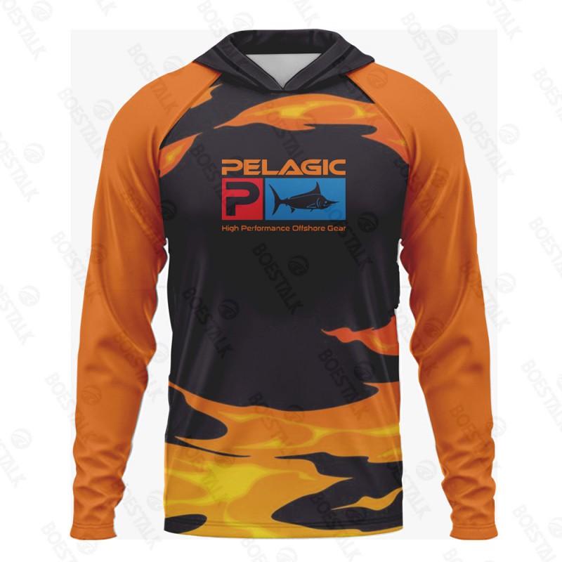 Mens Womens Quick Dry Fishing Shirt Long Sleeve Hooded UV Protection Breathable Bamboo Fiber Summer Outdoor Sport Top