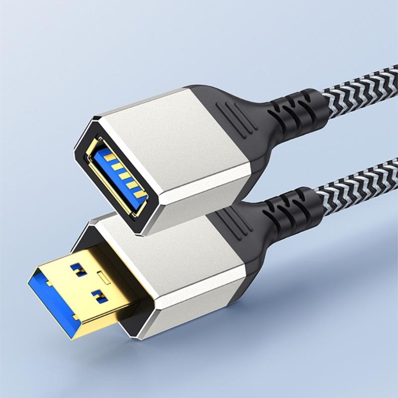 Portable USB3.0 Extension Cable 5Gbps Data Transmission Male to Female Extender Cord Data Transfer Wire Line 0.5-5m