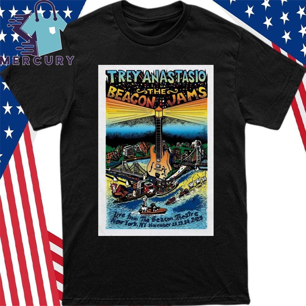 Trey Anastasio Beacon Theatre in New York NY Nov 28-30 2025 Poster Shirt Unisex T-Shirt M