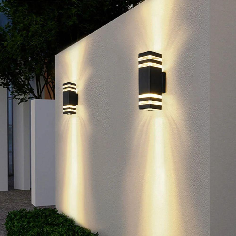 Minimalist Style Outdoor Sconce Up Down Lighting LED Wall Light Simple Wall Lamp  Villa Exterior