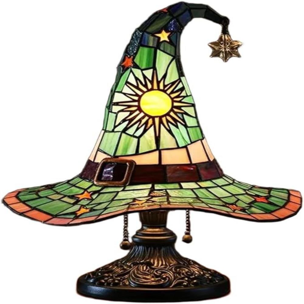 

Wizard Hat Shape Witch Hat Table Lamp USB Socket Bedroom Decoration New Night Light зелёный