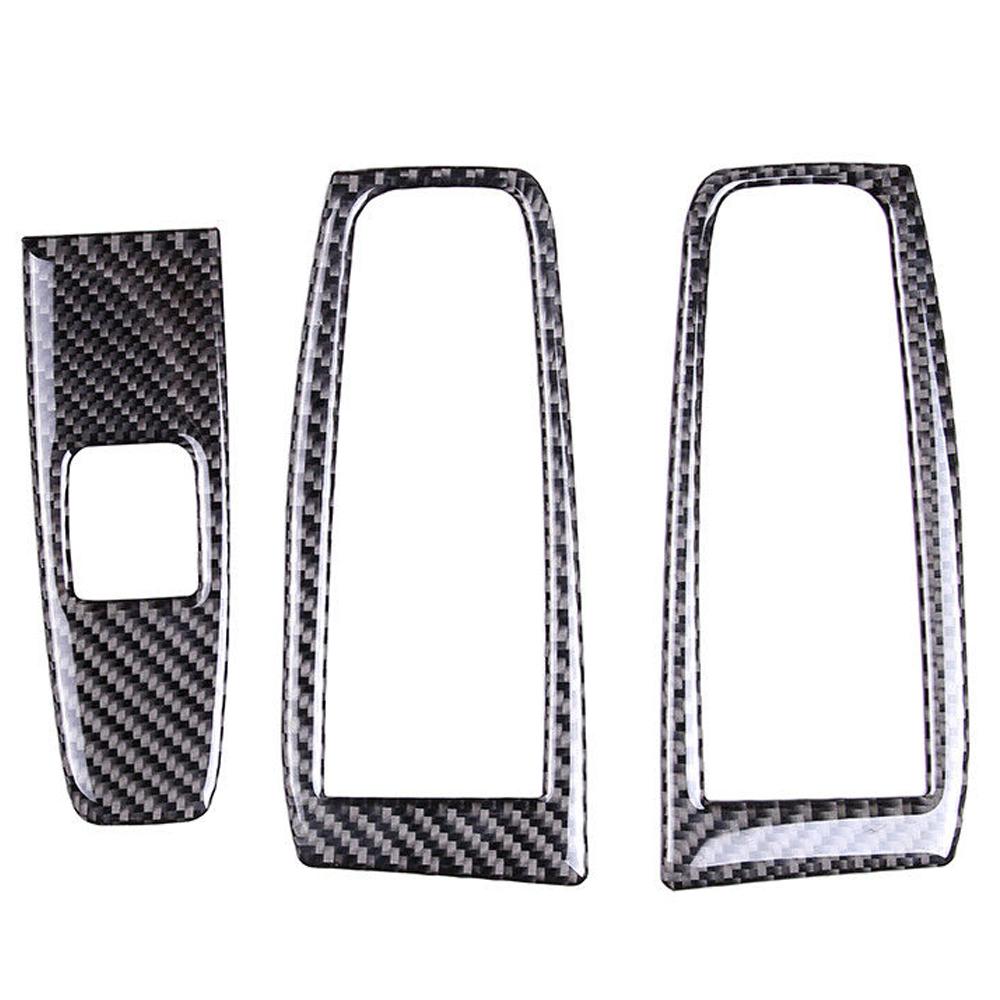 

For Subaru BRZ 2026 Glass Lift Switch Decorative Sticker Carbon Fiber Red Black 3PCS углеродного волокна черного