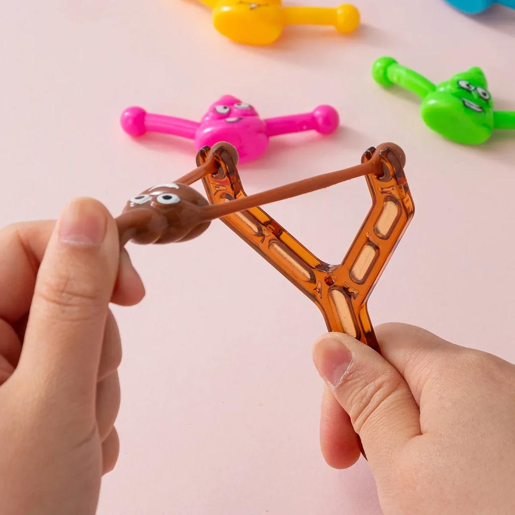 Humorous Shooting Slings Prank Fake Squeeze Poop Poo Activity Antistress Children's Day Stress Relief Toy Children Birth Date Celebration Present