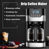 800W 1.8L Large Capacity American Coffee Machine Automatic Insulation Drip Coffee Maker 2h Heat Preservation LED Display