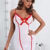 European and American Popular Sexy Sex Uniform Temptation Role-playing Nurse Uniform Waist Onesie