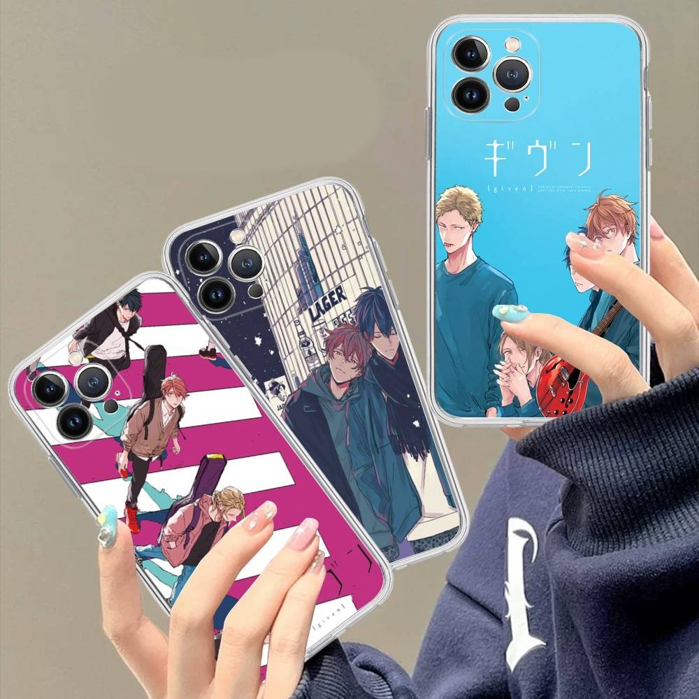 Japanses Cartoon Given Transparent Phone Case For IPhone 17 Air 16 Pro Max 15 14 13 12 11Plus Shockproof Cover