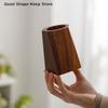 Wooden Desk Accessories Pen Storage Box Black Walnut Pen Holder Polishing Design Desktop Storage Supplies Walnut Pen Holder