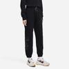 Li Ning Sports Trend Series Letter Embroidery Drawstring Cuffed Sweatpants Women Bottoms Black AKLS634-4