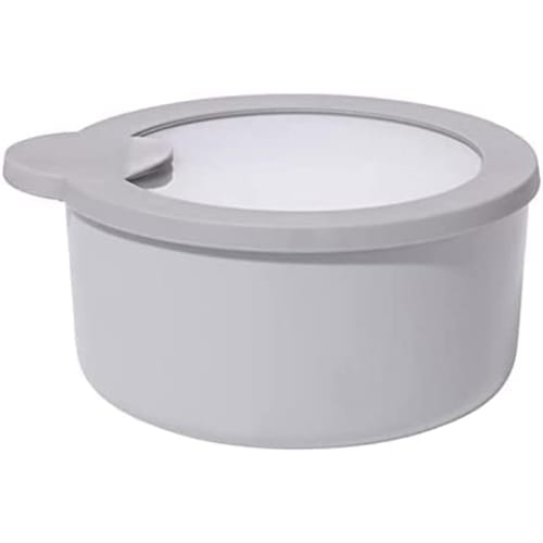 TAKEY Round Bento Box, Large Capacity (600ml/1000ml), Plastic, with Leak-Proof Lid, Refrigerator-Safe, Storage Case, Microwave-Safe, Unisex, Fashionab