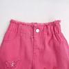 Abbigliamento Estivo per Bambine Set Due Pezzi Jeans Perforati Senza Maniche per Bambini Ragazza Media Moda Estiva