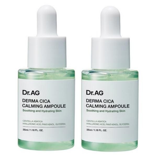 Dr.AG Cica Hyaluronic Calming Ampoule 35ml × 2 35ml (2-Pack)