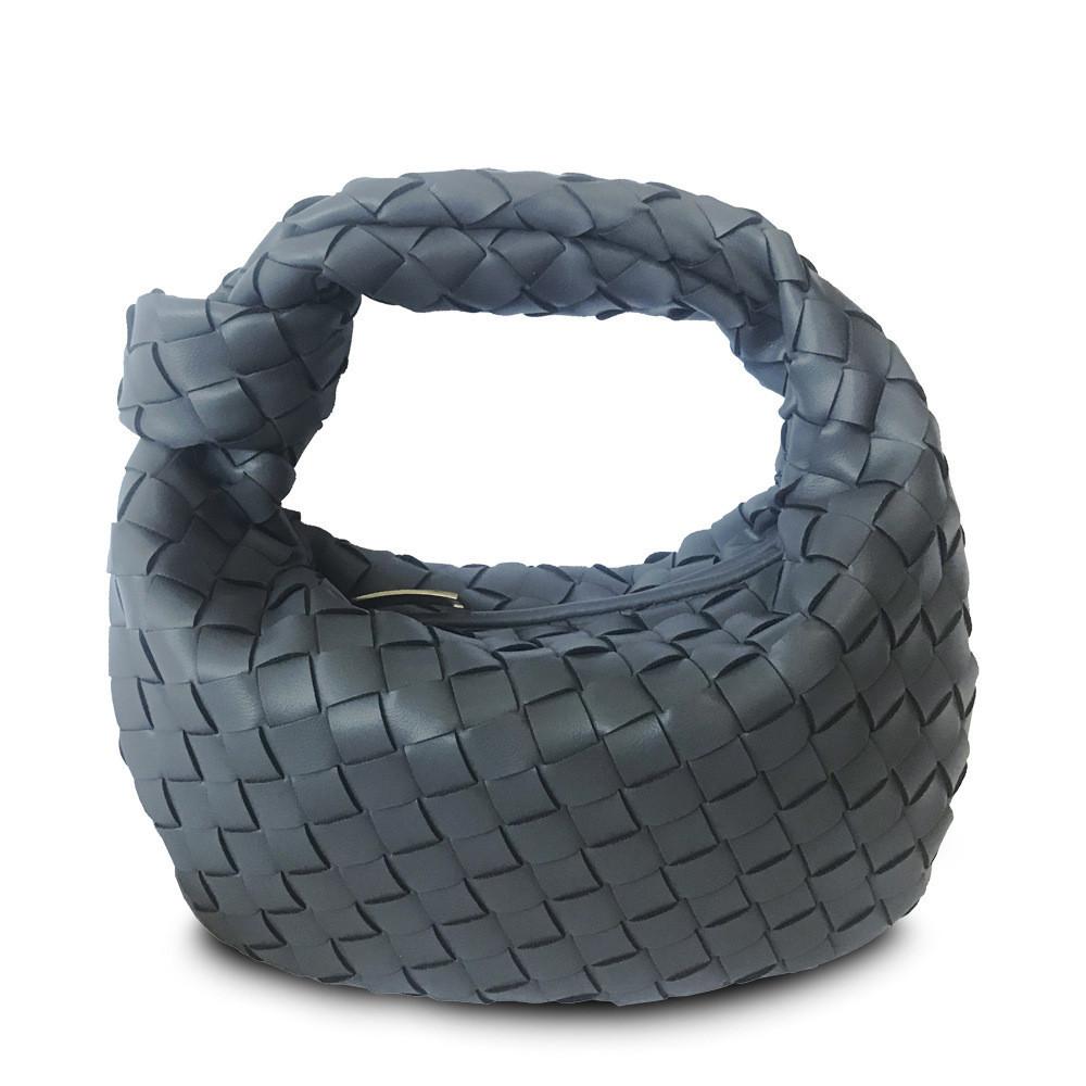 

Trendy Dumpling Shape Small Handbag With Woven Elements In Various Colors StyleQ