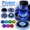 7 Colors Car Illuminated Cup Mat LED Ambient Light Coaster  Vehicle Decoration