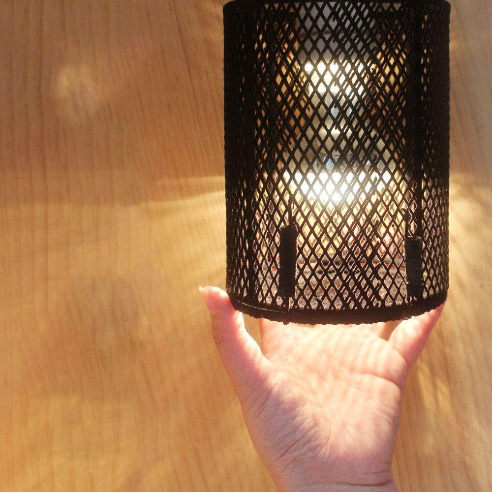 Metal Mesh Heater Guard Iron Mesh Cover Round and Square Shape Lamp Cover Cylinder and Square 4 Screws Anti-Scald Lamp Cover