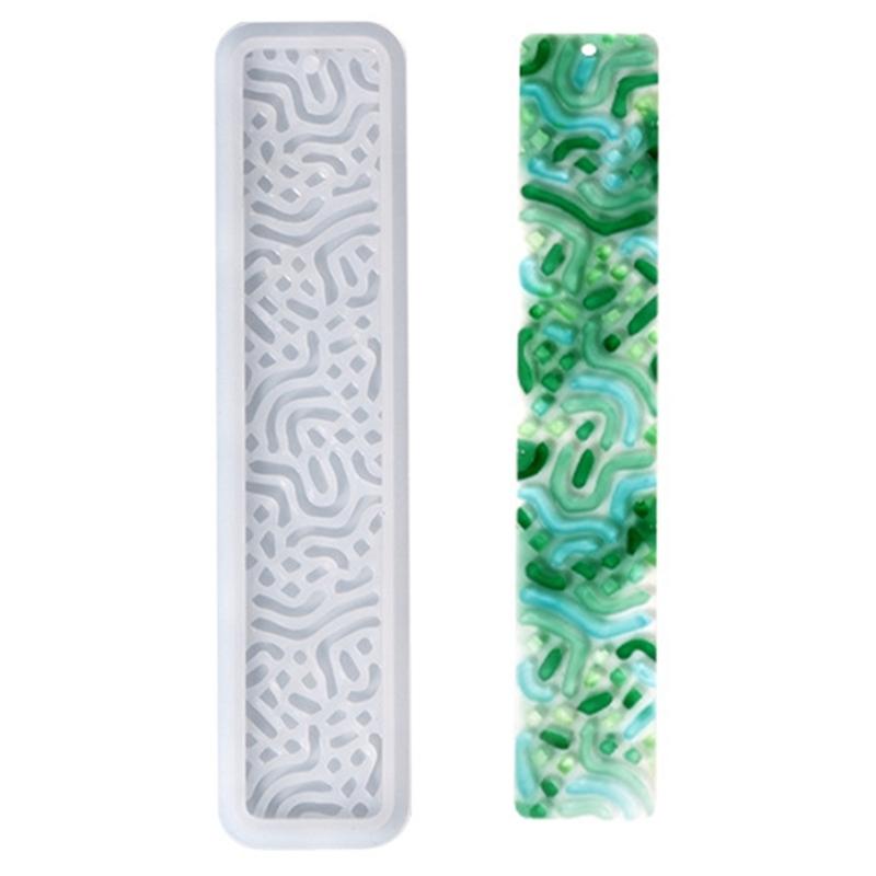 Rectangle Silicone Bookmark Mold DIY Bookmark Mould Making Epoxy Resin Jewelry DIY Craft Silicone Mold 150x35mm